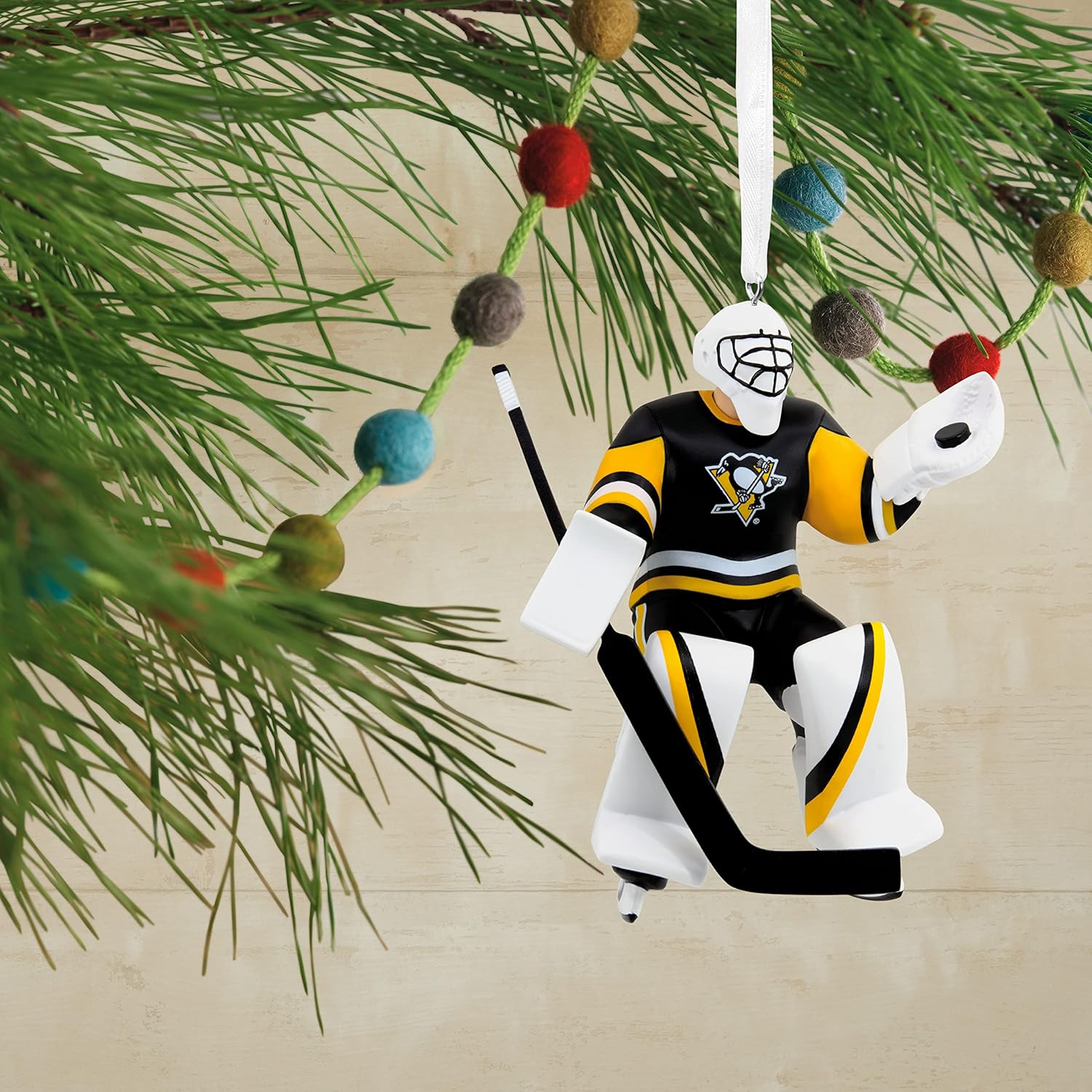 Hallmark NHL Pittsburgh Penguins Goalie Christmas Ornament - Image 5