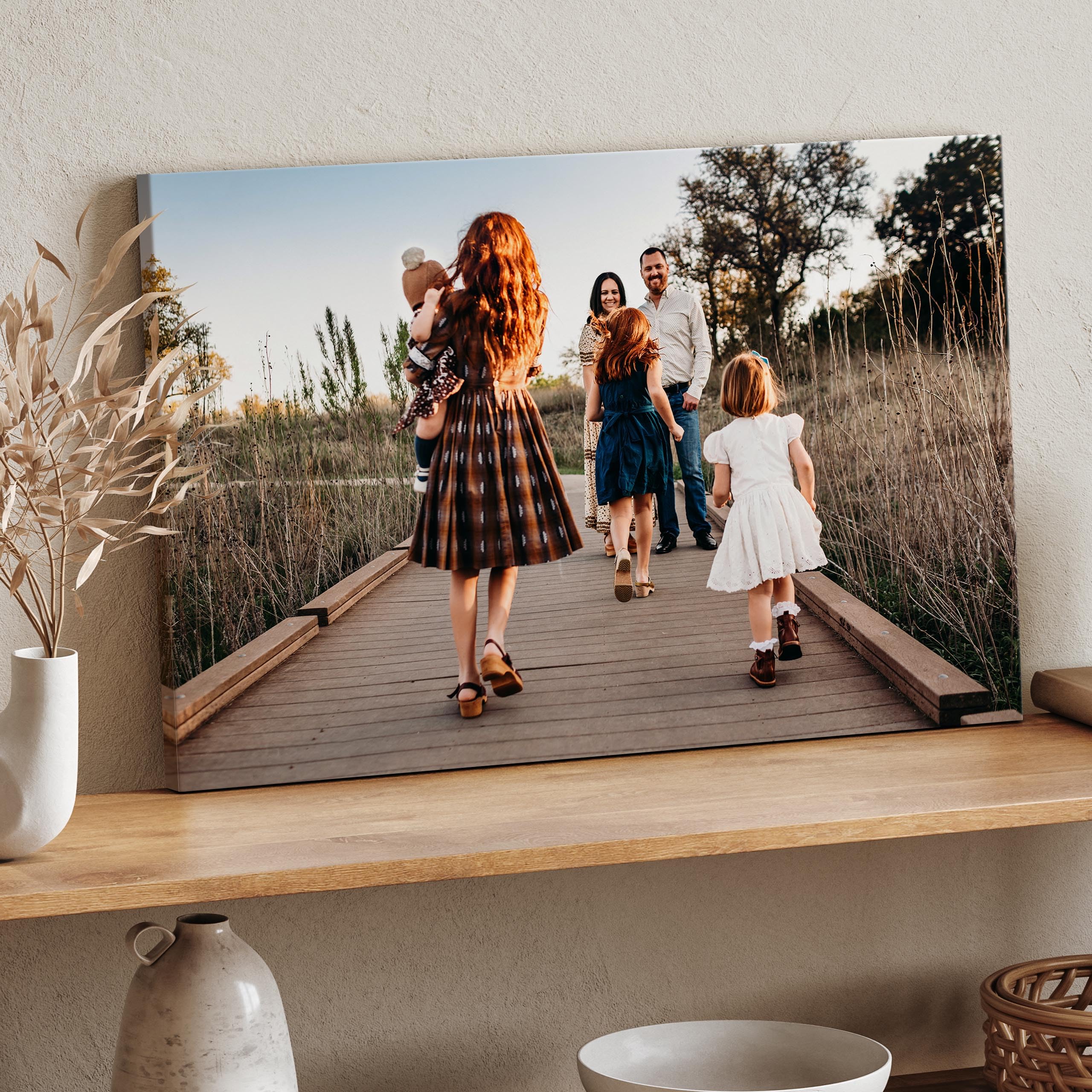 Muralo Personalisierte Leinwand mit eigenem Bild, Wandbild - 120x80 cm | Foto-Leinwandbild, hochauflösender Druck, lebendige Farben - ideal für Wohnzimmer und Schlafzimmer, Ein Geschenk fürs Leben