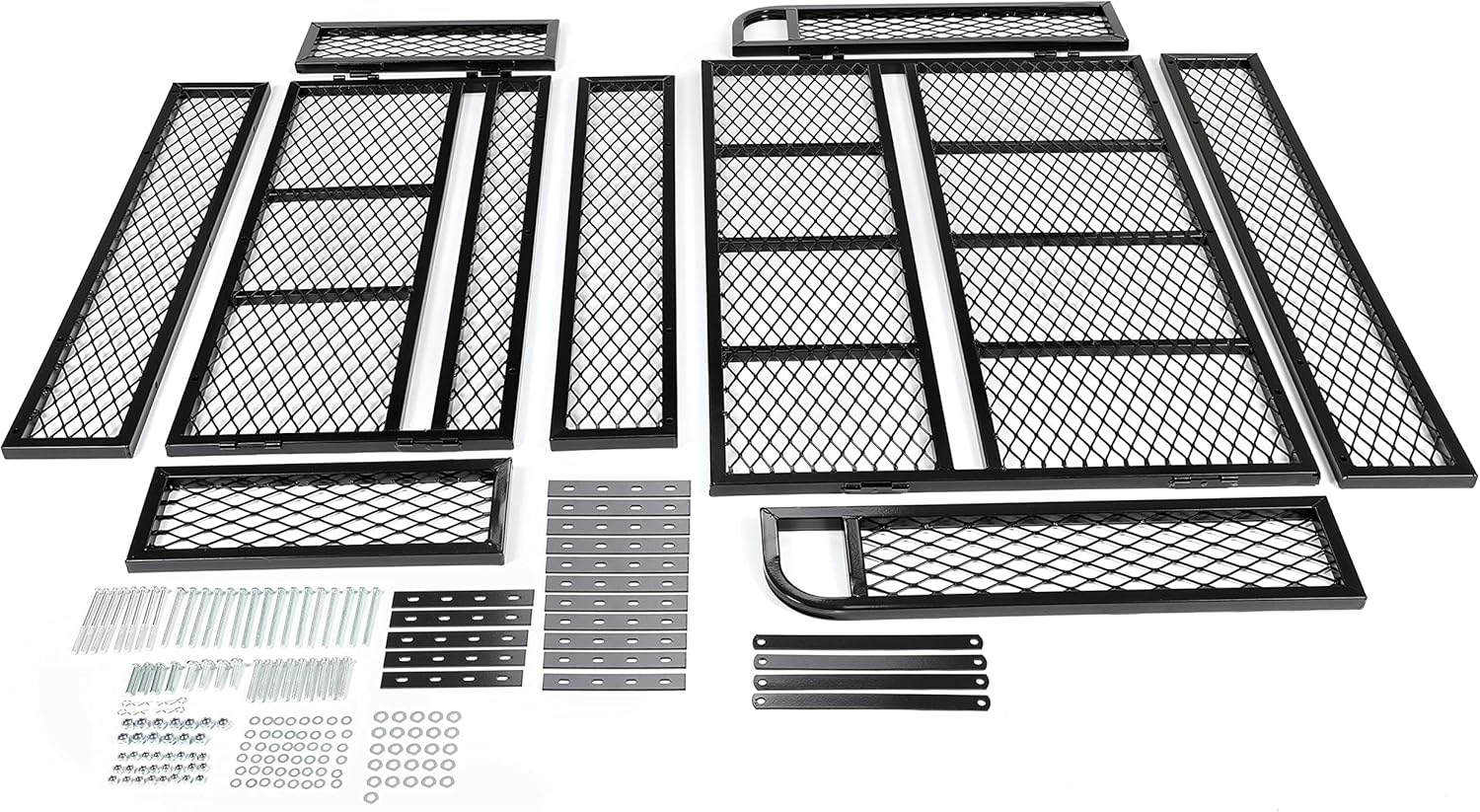 HECASA Universal Front Rear Cargo Basket Compatible with ATV Drop Storage Rack Cargo Carrier Steel
