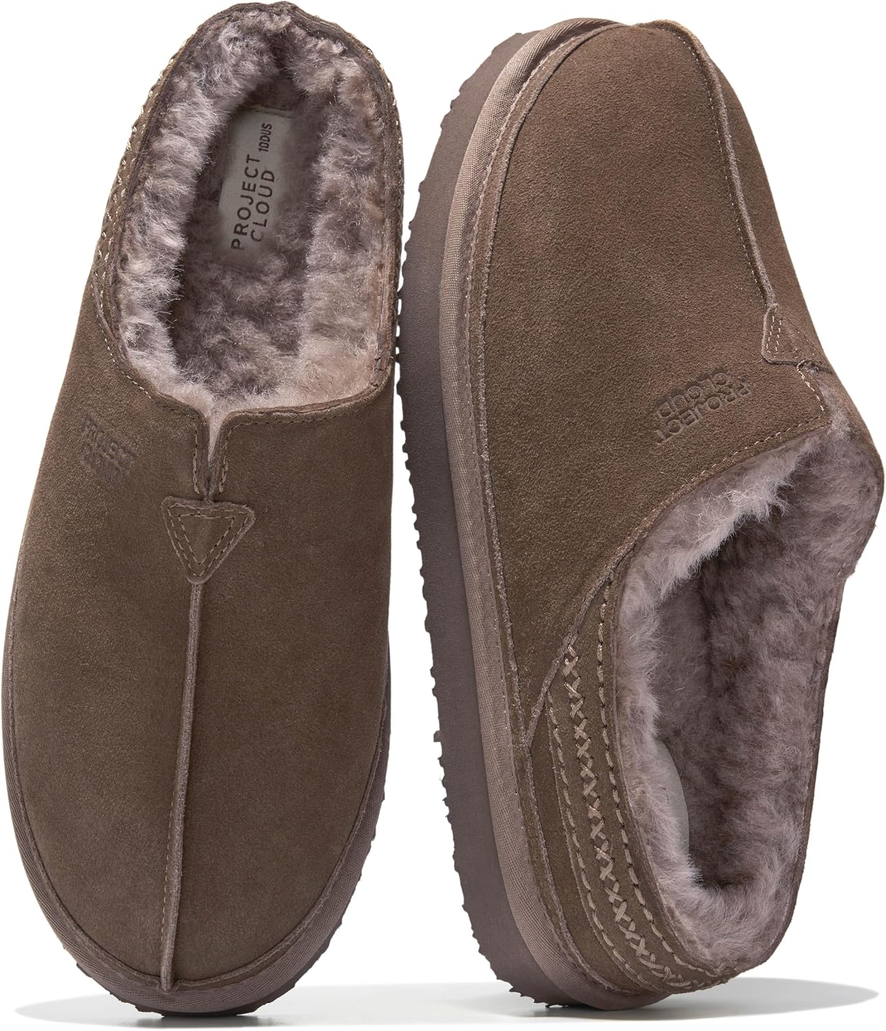 Mens Slippers 100% Genuine Leather Australian Shearling Slippers for Men