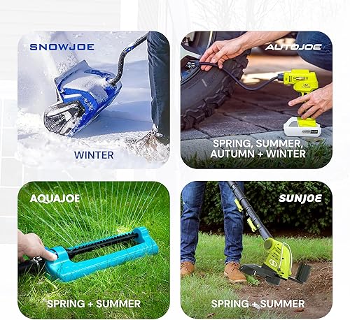 Miniatura 6 de Snow Joe SJ-SHLV20 Shovelution Pala para Nieve con Mango de Asistencia por Resorte, Pala de Servicio Pesado para Remoción Rápida de Nieve, 20