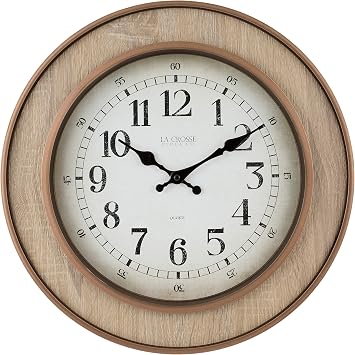La Crosse Clock 404-3041 16 Inch Livingston Wall Clock
