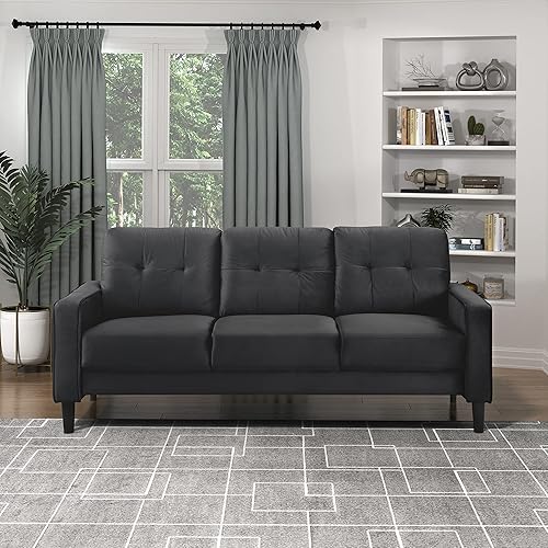 Lexicon Ember Living Room Sofa, Black
