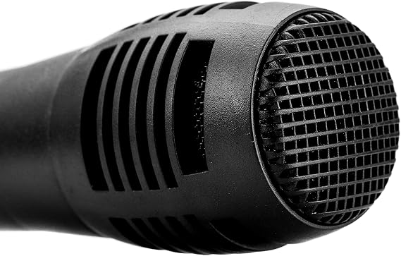 Alphasonik Universal Professional Handheld Microphone Dynamic Moving Coil Cardioid Multi-Directional 10ft XLR Audio Cable to 1/4'' Connection for On-Stage, Studio, Home, Party, Karaoke On/Off Switch