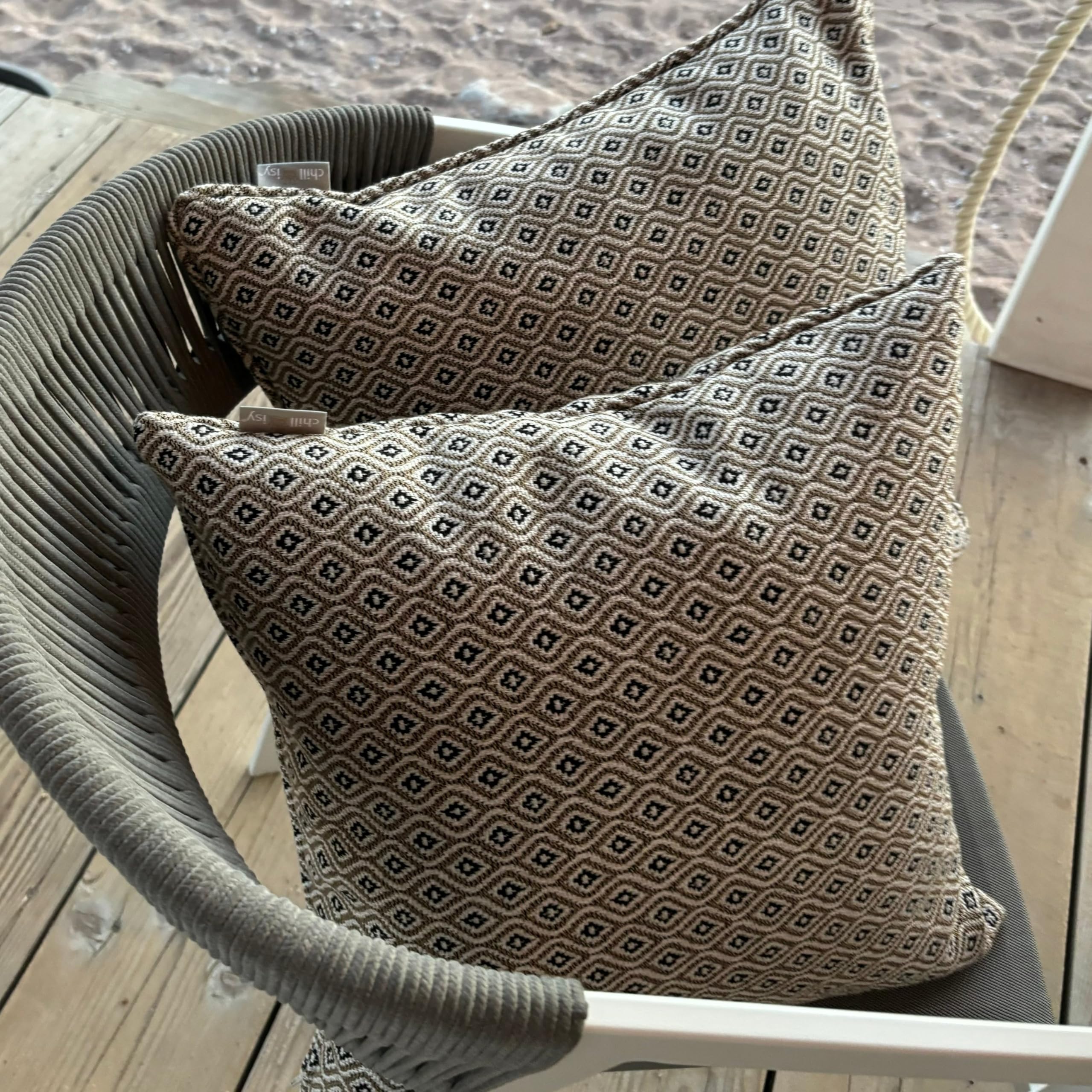 Produktbild von Chillisy® Premium Outdoor-Kissen Sunbrella Komo Raffia