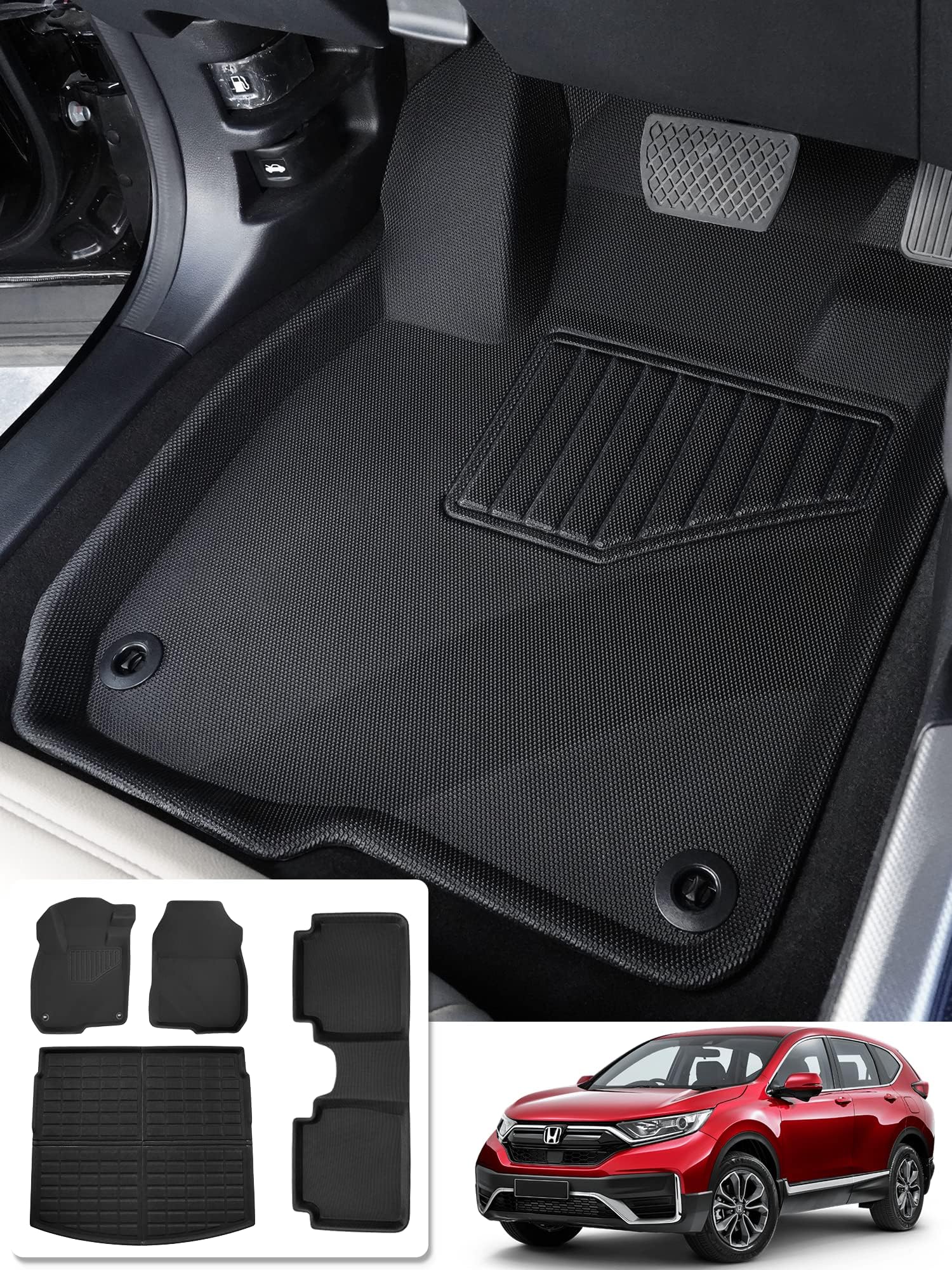DrCarNow for Honda CRV Floor Mats 2022 2021 2020 2019 2018 2017 for