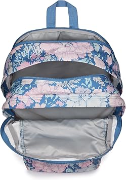 JanSport 34L Big Backpack - 15 Inch Laptop Sleeve, Faded Tapestry Blue