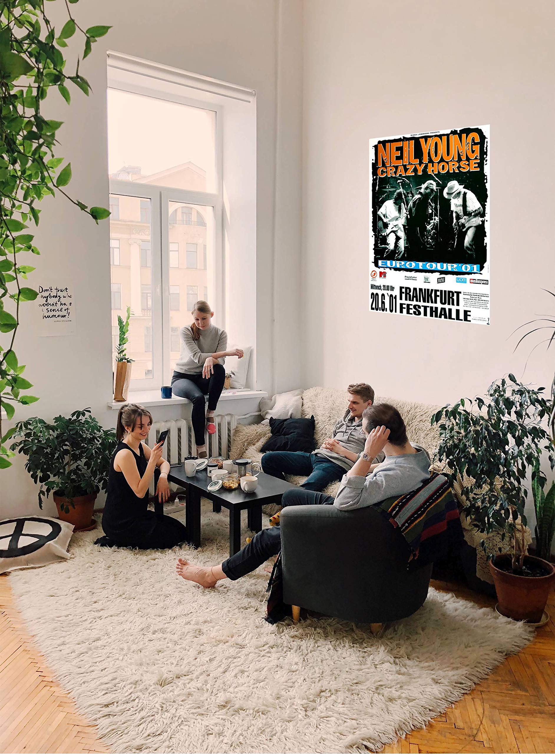 Neil Young - Mystery Train, Frankfurt 2001 » Konzertplakat/Premium Poster | Live Konzert Veranstaltung | DIN A1 «