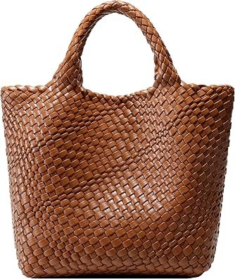 Queenoris Vegan Leather Purses for Women, Handmade Purses and Handbags | Summer Beach Travel Tote Shoulder Bag