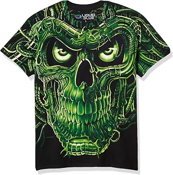 Liquid Blue Mens Terminator Skull T-Shirt