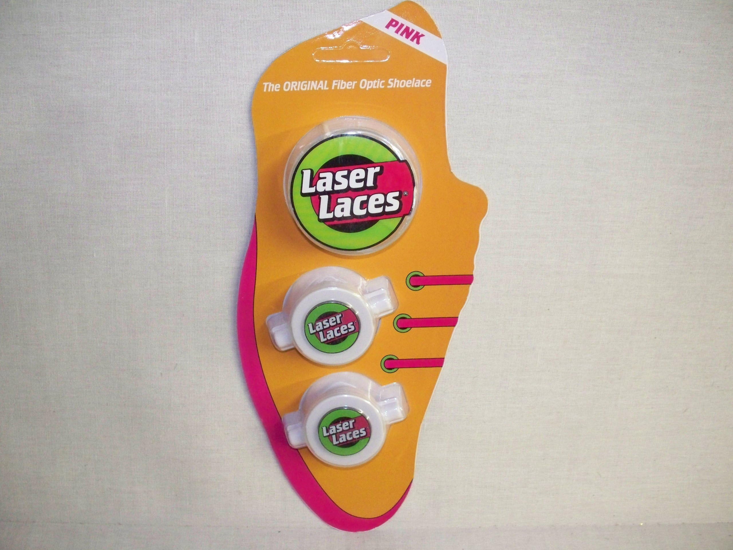 Pink Fiber Optic Shoelaces