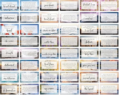 Miniatura 6 de JBH Creations Tarjetas con versículos bíblicos con texto en inglés «Be Not Afraid» («Be Not Afraid»)