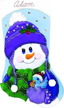 Snowman with Birds