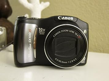 Canon PowerShot SX100IS 8MP Digital Camera with 10x Optical Image Stabilized Zoom Black