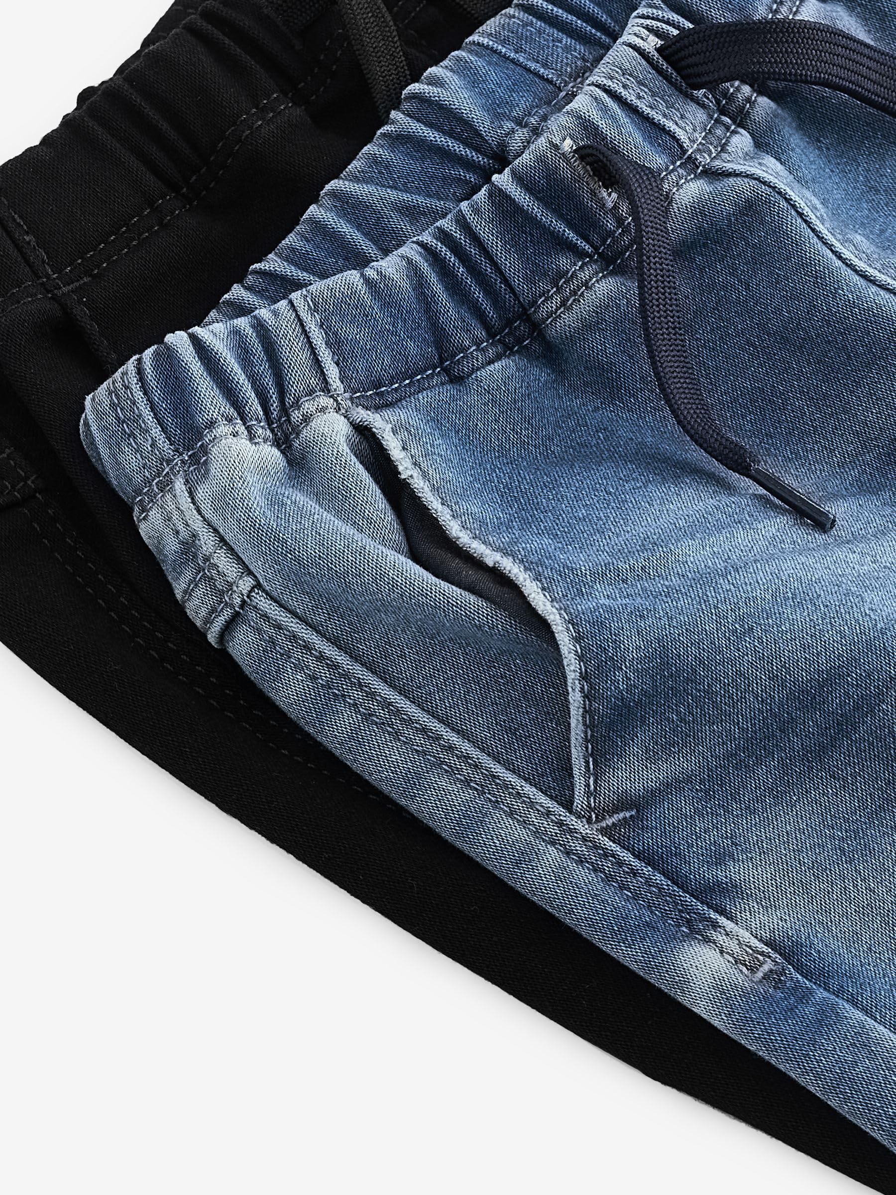 NEXT Garçon Jeans Stretch Ultra Doux à Enfiler, Lot de 2