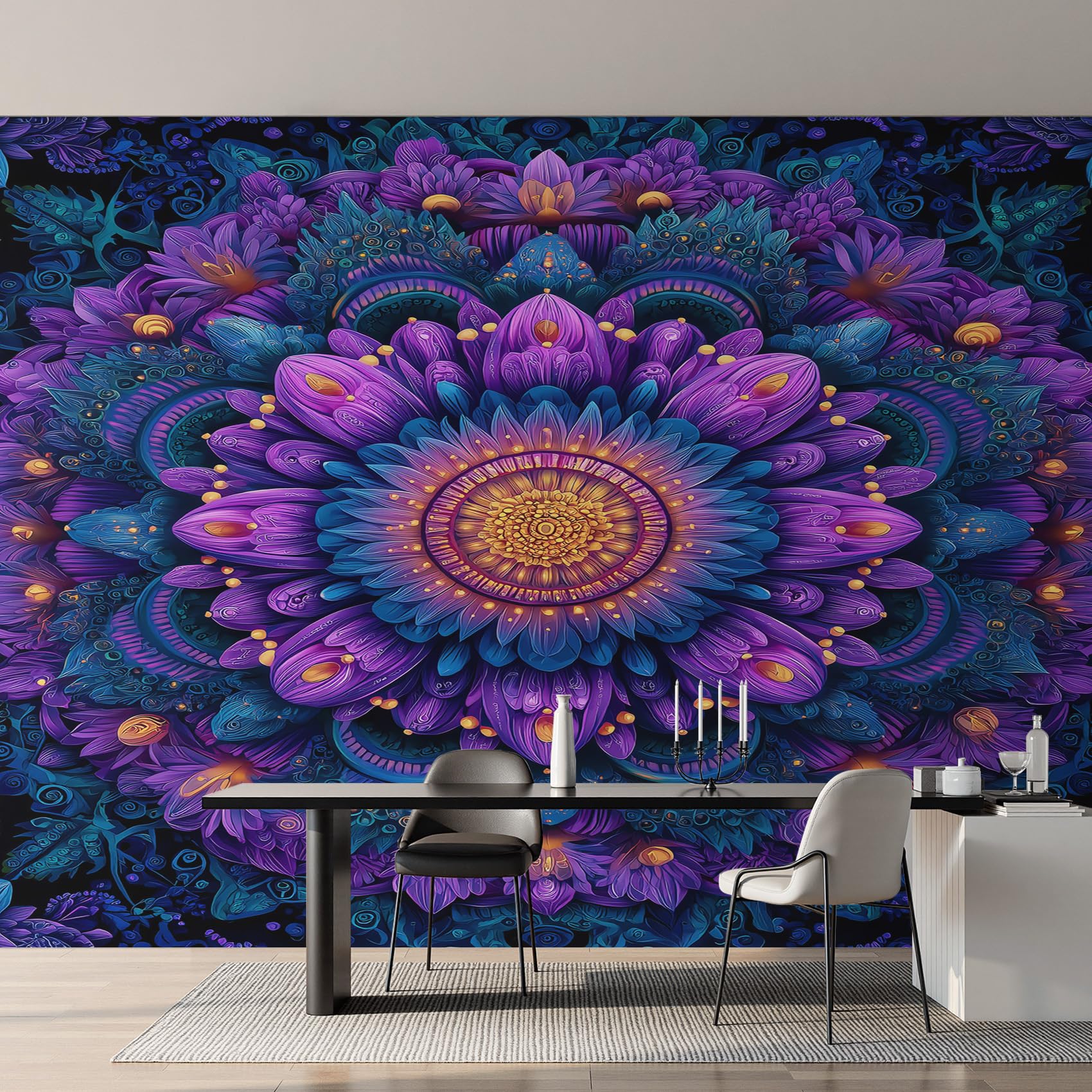 Poster mural & wallpaper K-MZ&17 papier peint panoramique mandala grand format
