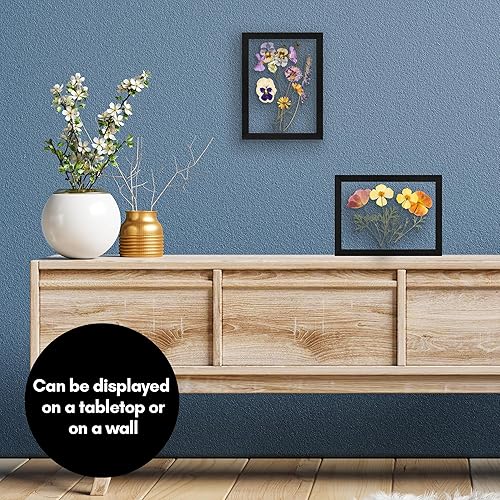 Miniatura 5 de Americanflat Portarretratos flotantes de 8 x 10 pulgadas, color negro, juego de 2 fotos de 5 x 7 o 4 x 6 pulgadas para efecto de marco flotante con