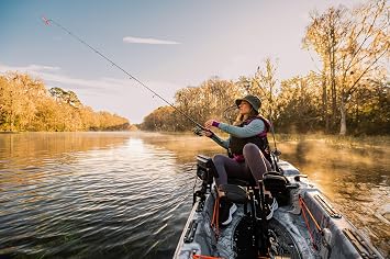 Pelican Catch HDII Premium Angler - Sit-On-Top Fishing Kayak - HyDryve Pedal System & Comfortable Ergocast seat
