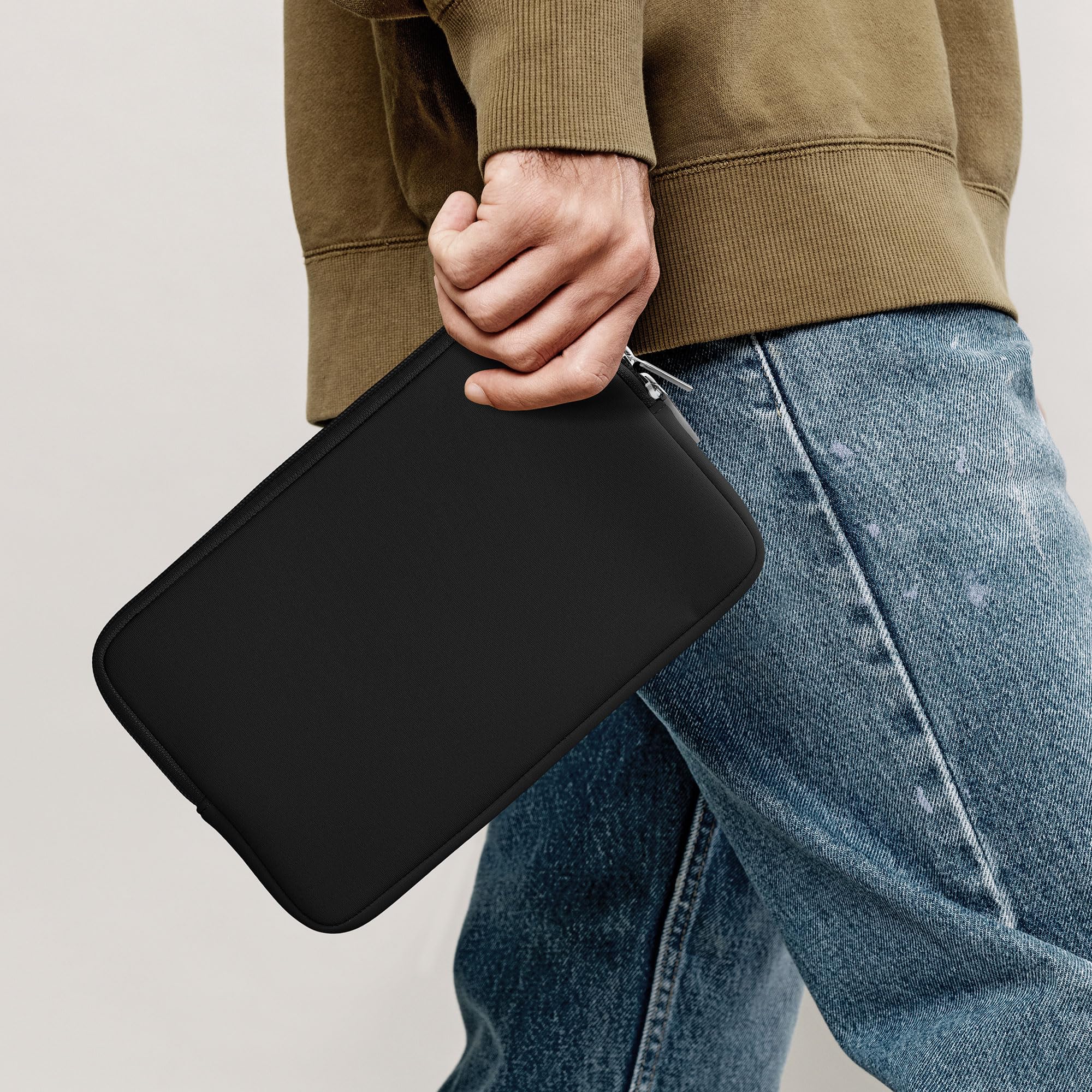 kwmobile Cover Tablet Compatibile con 8"-8,4" Tablet - Custodia eReader Universale - Copertina Protettiva in Neoprene Grigio Scuro