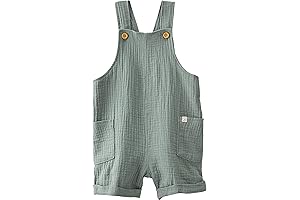 OshKosh B'Gosh Toddler Boy Organic Cotton Gauze Shortall