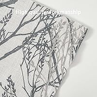 Vista 3 de DriftAway Cenefa con forro de lino de doble capa con aislamiento térmico para oscurecer la habitación, cenefas opacas de 3 pulgadas, bolsillo