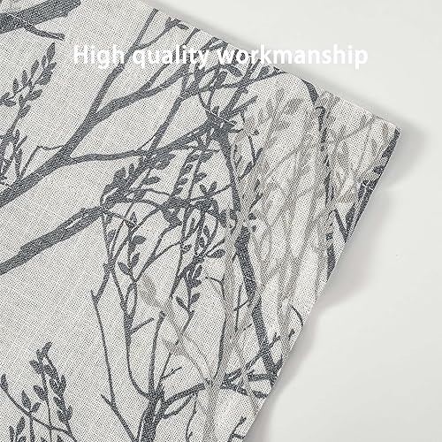 Miniatura 3 de DriftAway Cenefa con forro de lino de doble capa con aislamiento térmico para oscurecer la habitación, cenefas opacas de 3 pulgadas, bolsillo para