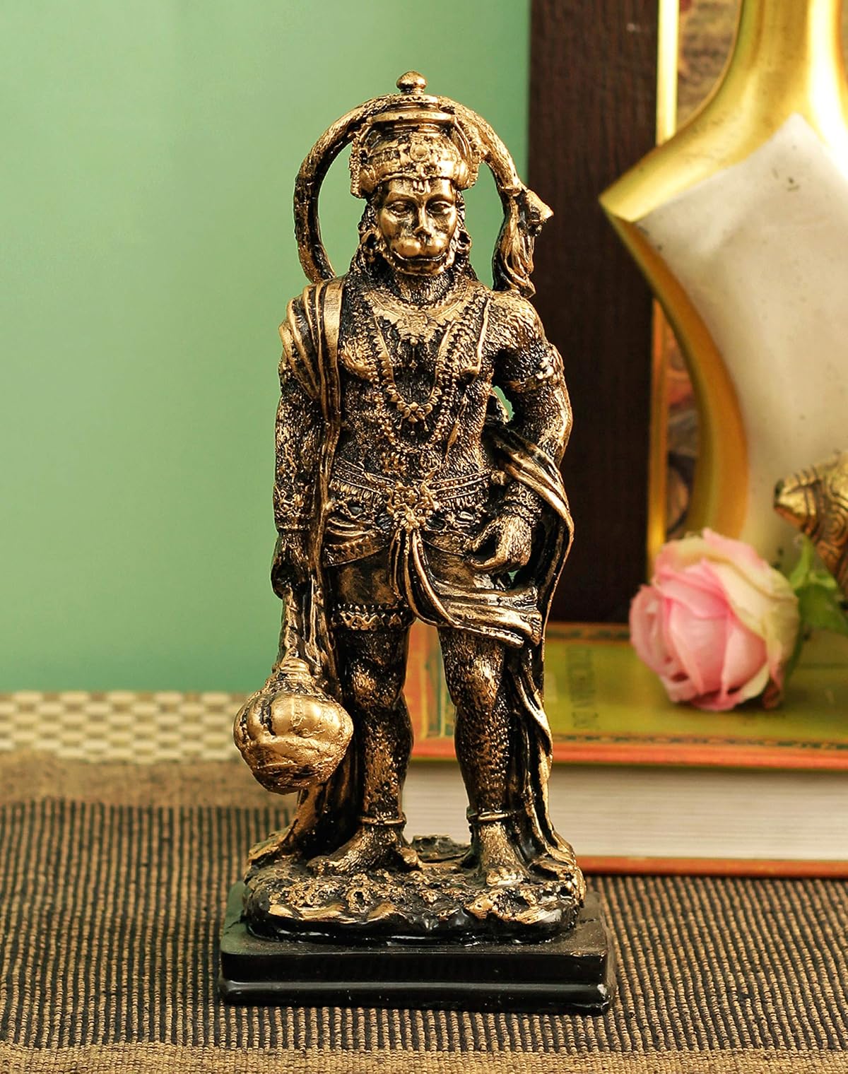 TIED RIBBONS Lord Hanuman Statue Figurine Showpiece for Home Living Room