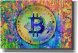Epic Graffiti 'Bitcoin Pollock Portfolio, Canvas Wall Art, 18"x12"