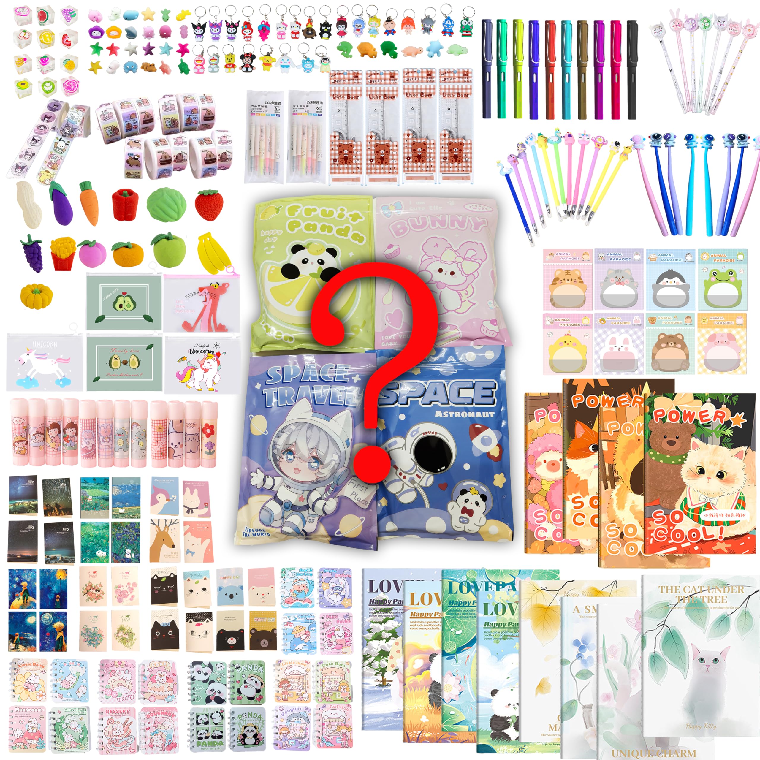 Stationery Blind Bag, Back to School Gifts for Kids, Surprise Blind Box Gifts for Christmas, Birthday, Children's Day, New Year, End of Year Student, Classroom Rewards Prizes