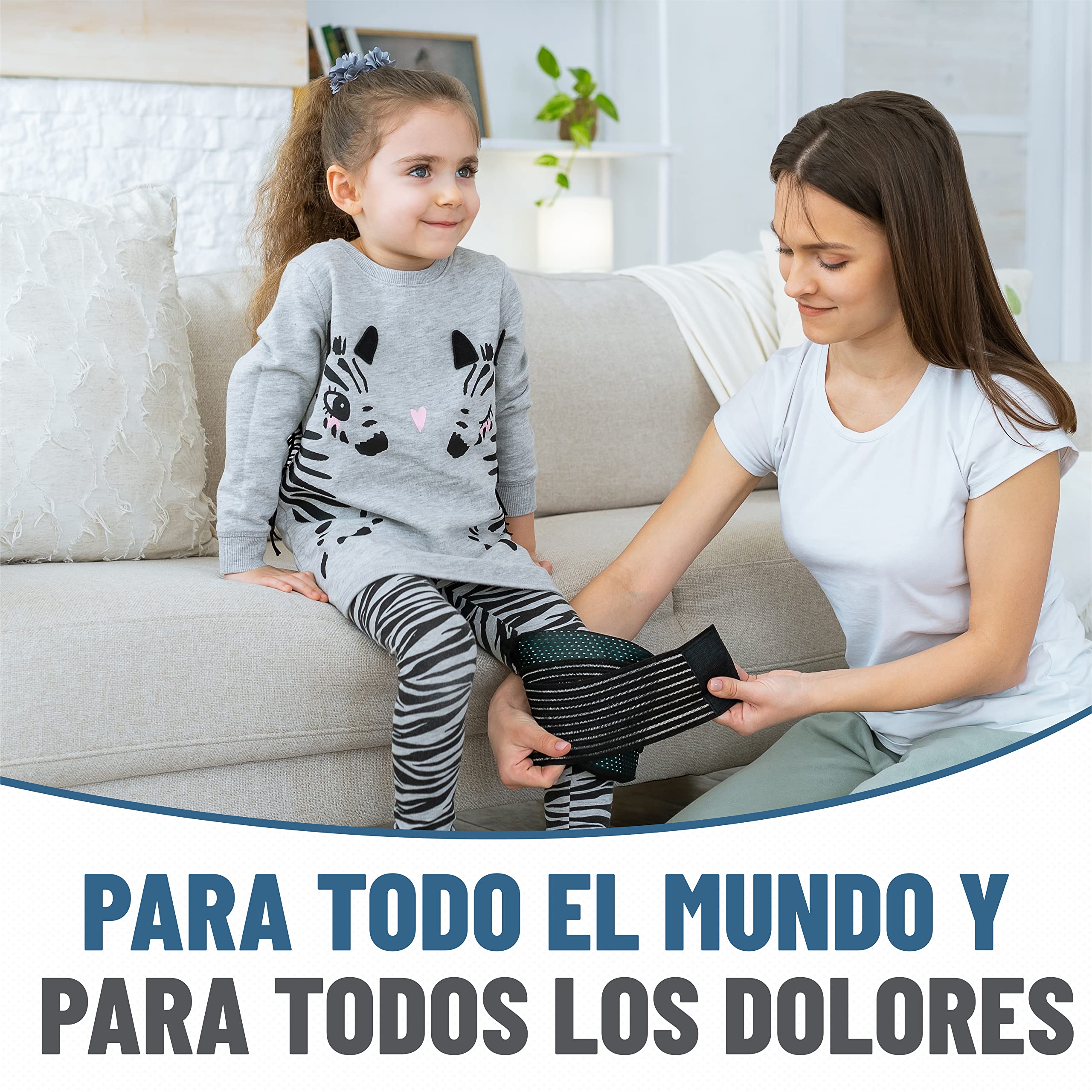 2x Gel Frio Para Lesiones y - Incluye 2 Banda elástica Protectora Reutilizable - Efecto Calor-Frio - Adaptada Microondas & Congelador - Multiusos para Todas las Partes del Cuerpo
