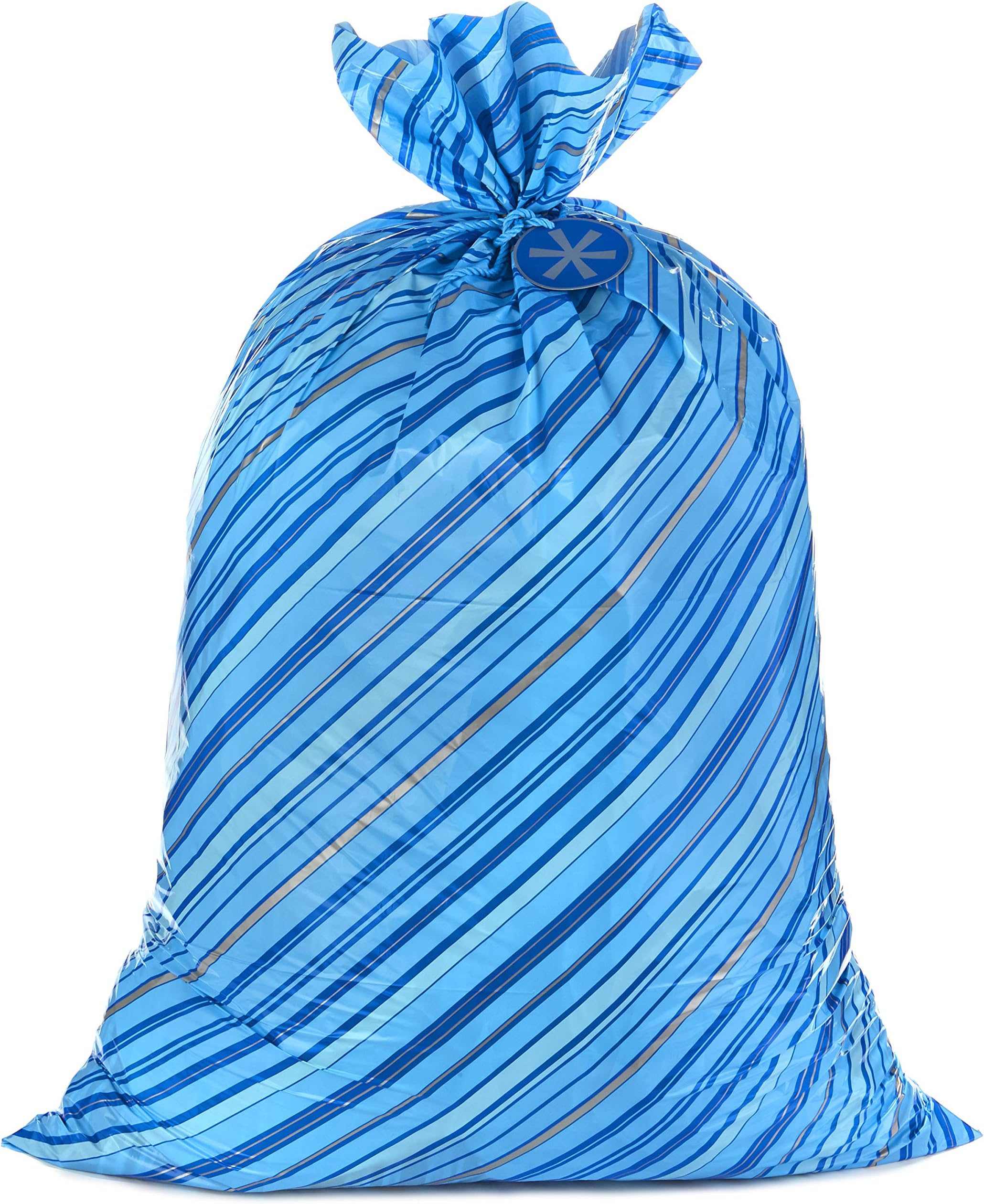 Hallmark 56" Jumbo XL Holiday Plastic Gift Bag (Blue