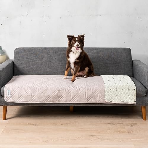 Miniatura 16 de PetAmi Funda de sofá impermeable para perros, protector de muebles reversible para cama de gato mascota, manta lavable cubierta para perro para