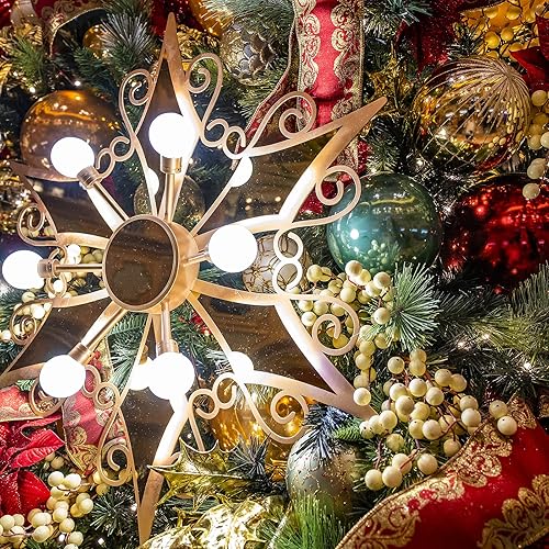 Miniatura 6 de Juego de 24 bolas ornamentales para árbol de navidad Emopeak, 4 estilos, inastillables, para decoración de árbol de navidad, bailes, bodas y más