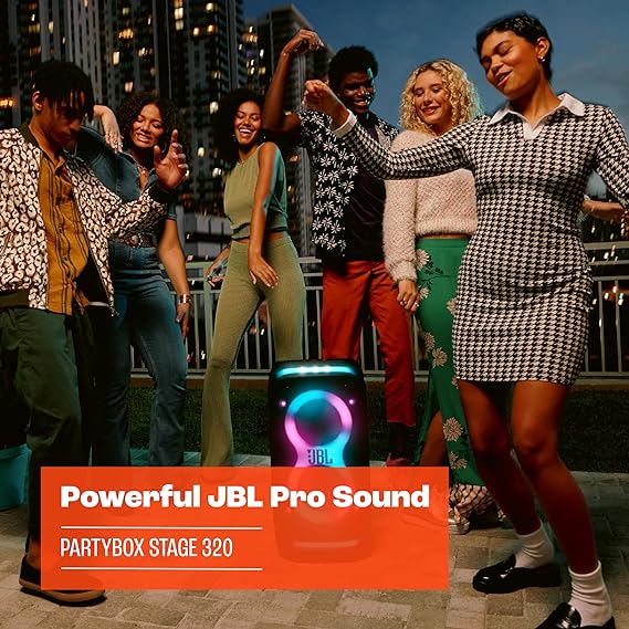 JBL Partybox Stage320, Bluetooth Speaker, Black