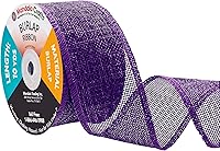 Vista 46 de Mandala Crafts Cinta de arpillera turquesa con alambre de 1 pulgada de ancho para manualidades, rollo de 10 yardas de cinta rústica de arpillera