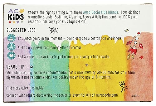 Miniatura 2 de AURA CACIA Kit de mezclas de aceites esenciales de aromaterapia para niños, 1 EA