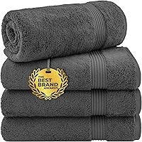 Vista 70 de Cotton Paradise Tapetes de baño antideslizantes 100% algodón para baño, 17 x 24 pulgadas, suaves, absorbentes, de secado rápido, lavables a máquina