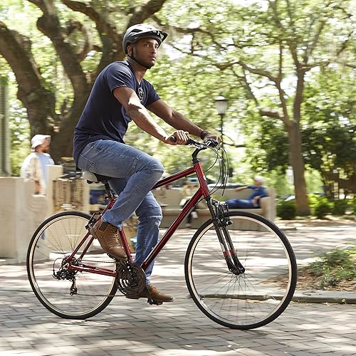 Miniatura 2 de Royce Union 700c Bicicleta híbrida para transporte cómoda con marco de aluminio ligero.