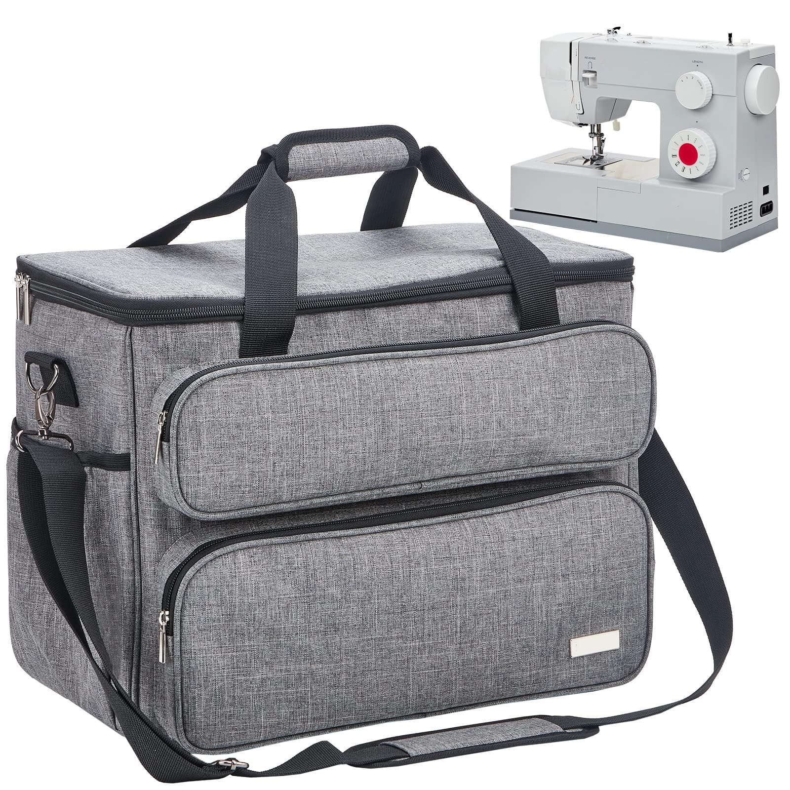 Borsa organizer per accessori da cucito densa con accesso superiore