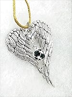 Vista 1 de May Birthstone Angel Wings Memorial Ornament Car Hanger Keepsake