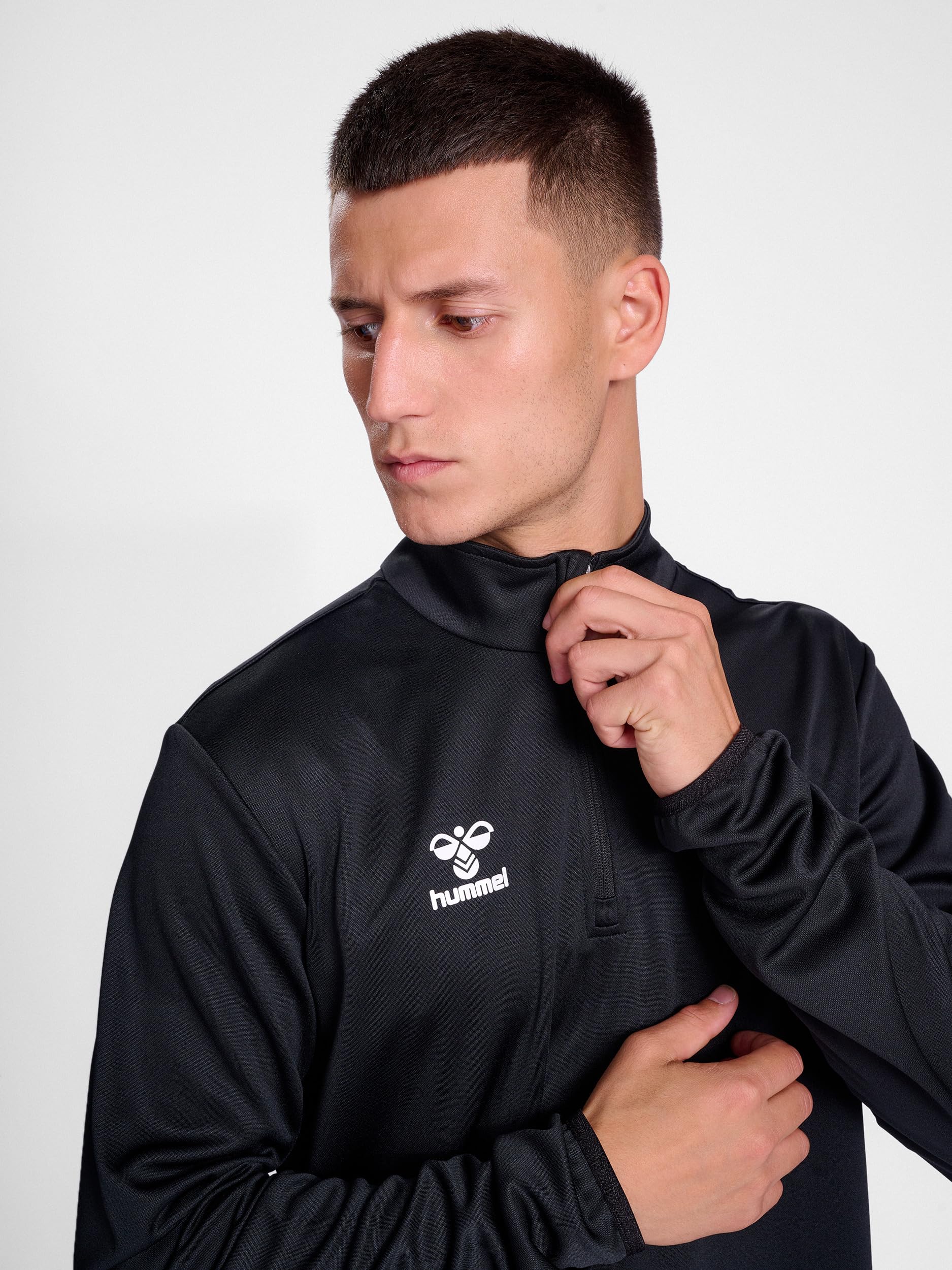 Hummel Hmlessential Media Cremallera Sudadera con Capucha Unisex Adulto (Pack de 1)