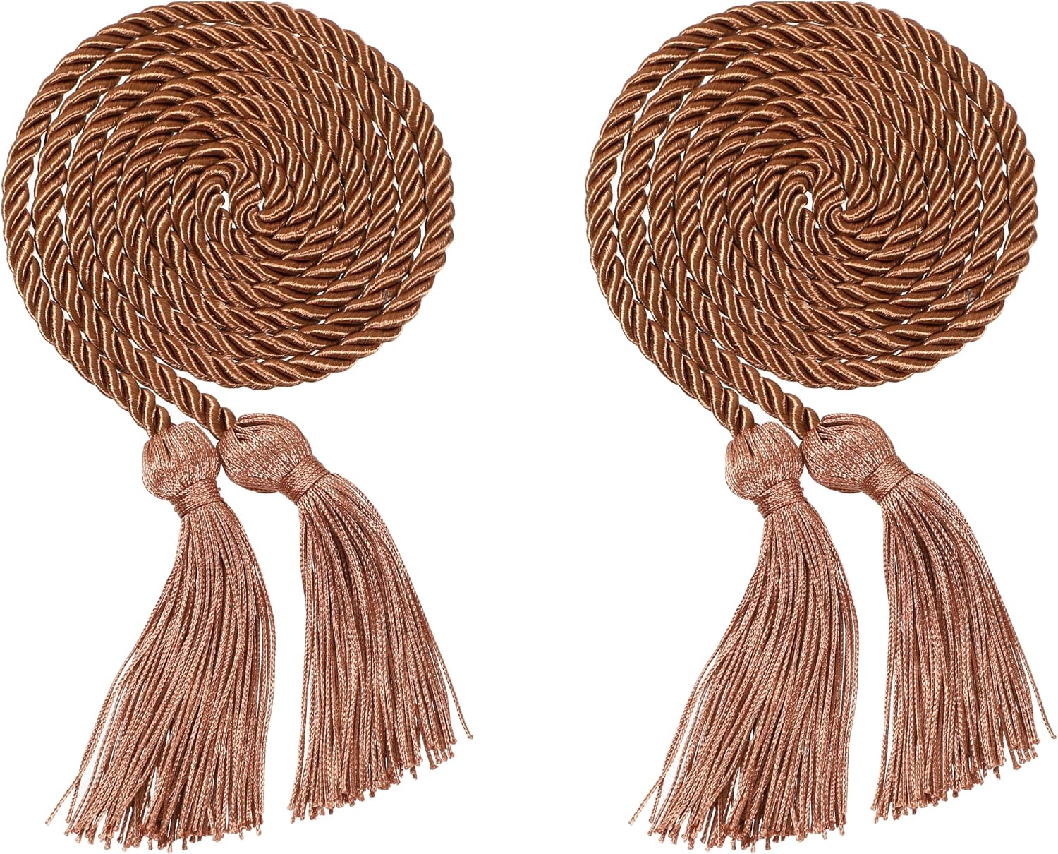 2Pcs/ 6Pcs Graduation Solid Braided Honor Cords with Tassel for High School Bachelor Master Doctor 68" Long (6, Pink-H3)