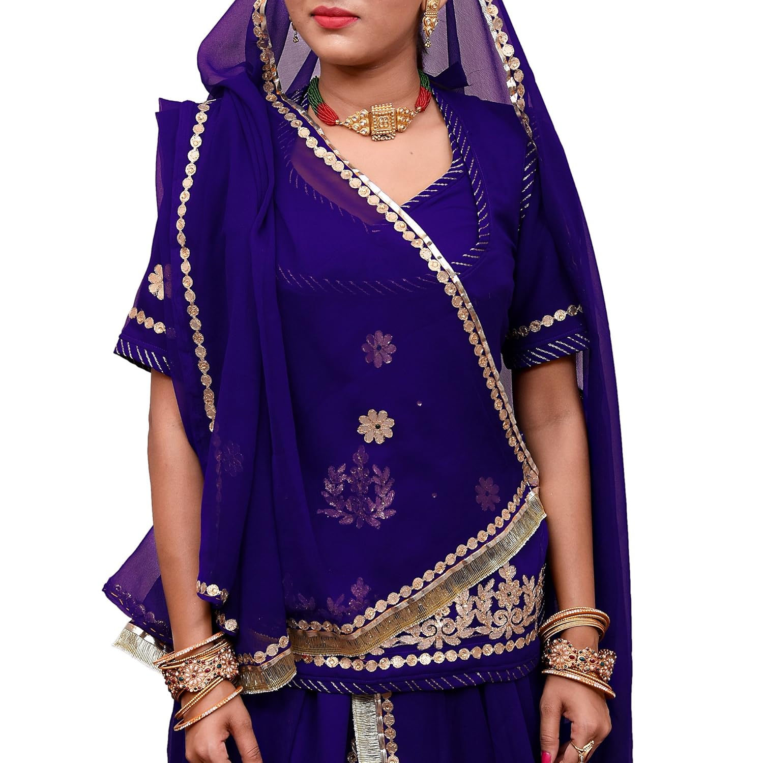 Royal blue rajputi poshak Clearance