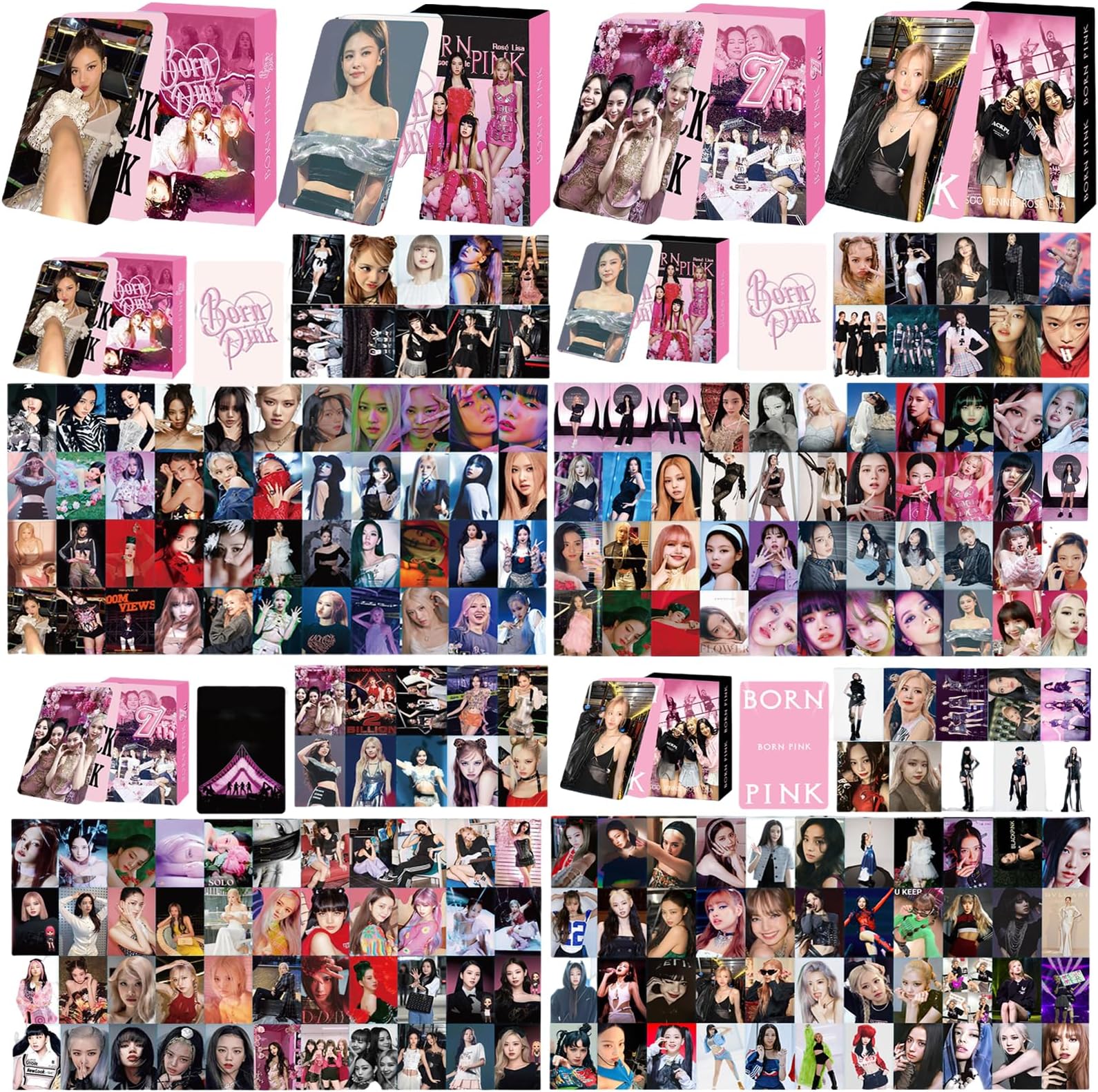 Byhsoep Black Pink Photocards Photocards Pack Of 220 Black Pink