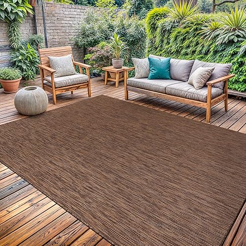 Washable Indoor Outdoor Rug 9x12 Weather Resistant Area Rugs Modern