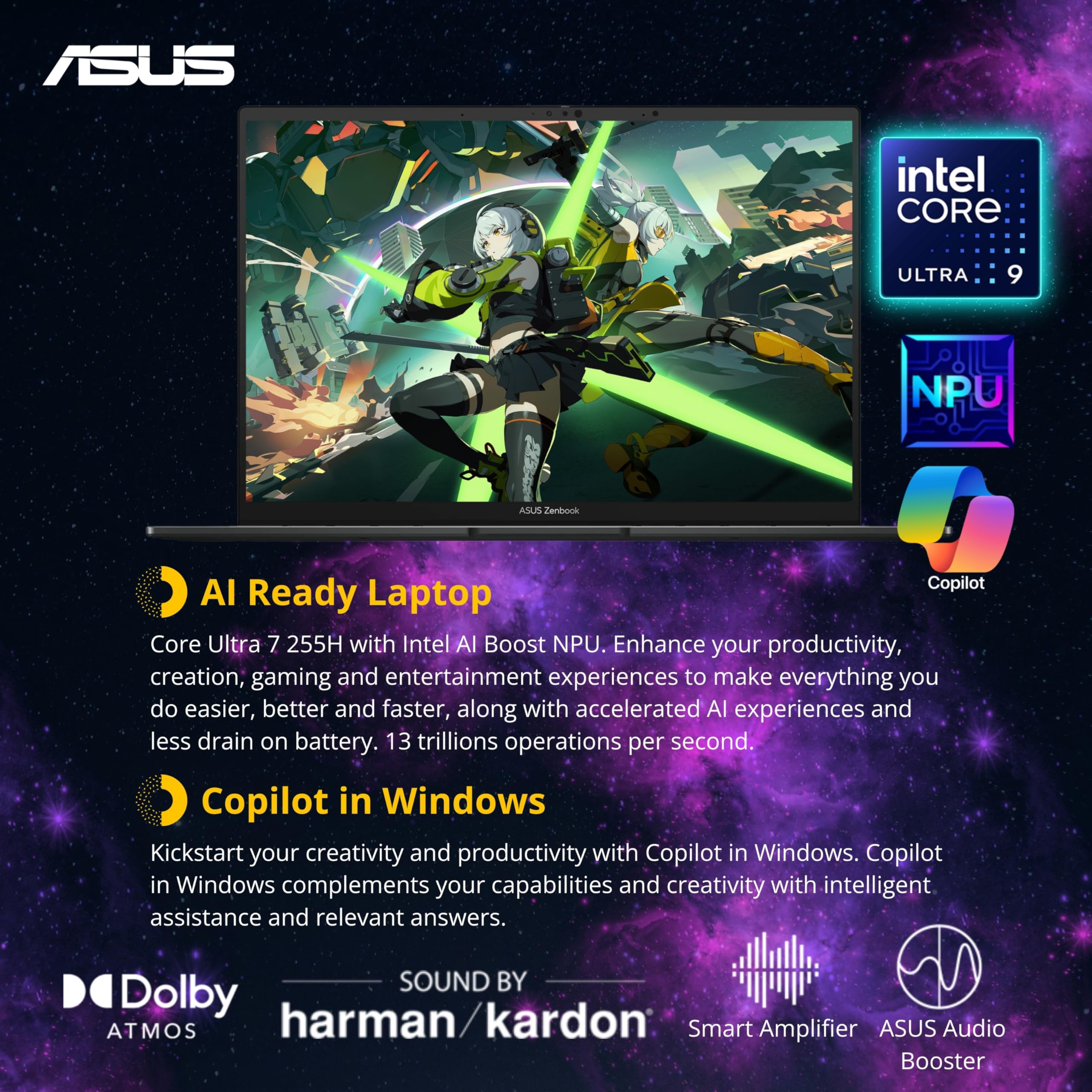 Amazon.com: ASUS Zenbook 14 OLED Laptop, 2K Touchscreen, Intel