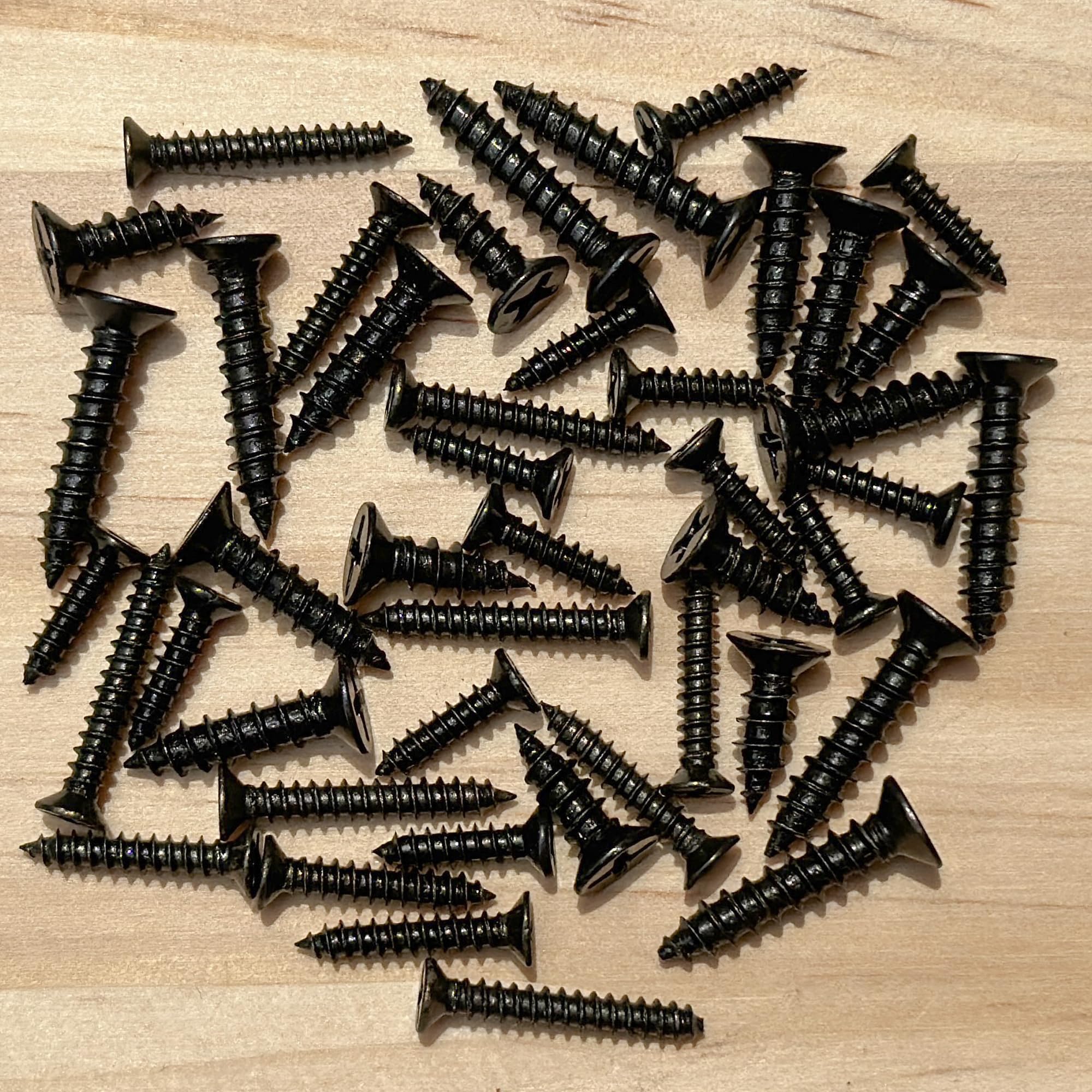180 PCS M3 M4 Black Flat Head Phillips Self Tapping Wooden Screws - Image 4