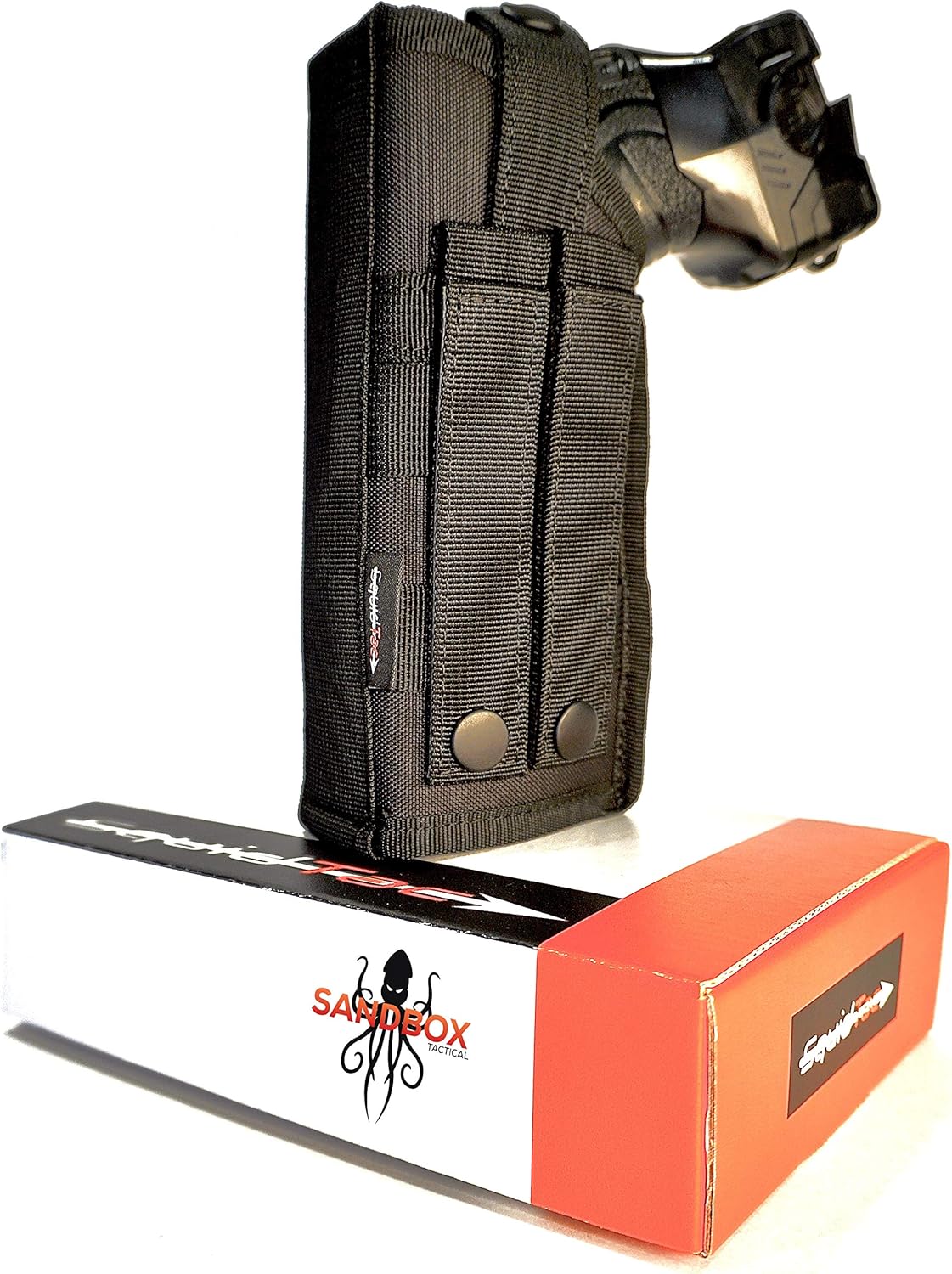 Molle Compatible Taser Holster | for X26P/X26 / Taser 7/ Taser Pulse | Tactical Police Military Security | Level 2 Retention | New Updated Heavy-Duty Snap Buttons