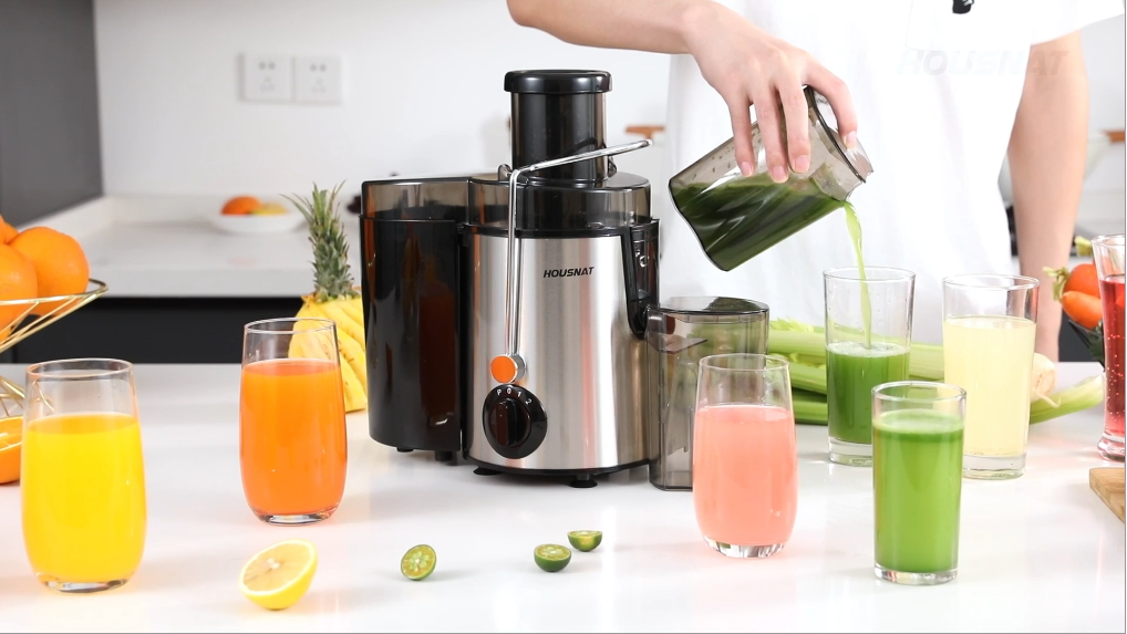 Juicer Machines, HOUSNAT Juicer Whole Fruit and Vegetables with 3