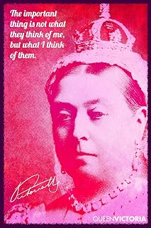 Textured Paper - Queen Victoria Art Print Photo Poster Gift Quote - Size: A5 (8.2 x 5.8 Inches)